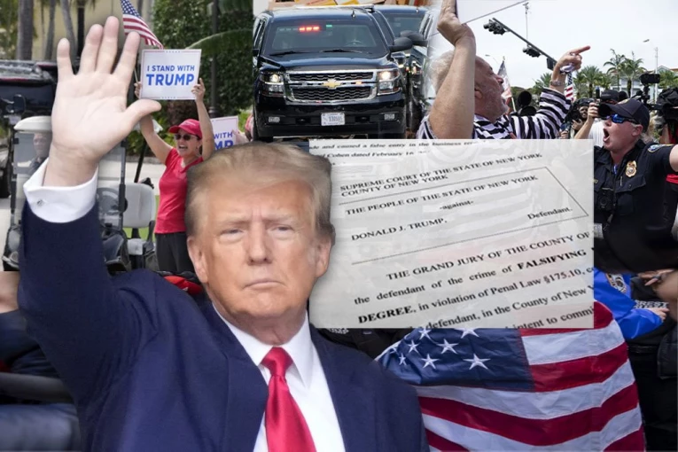 TRAMPA HAPSE DAN PRED ROĐENDAN: Bivši predsednik Amerike ide u federalni sud u Majamiju, UZBUNA U GRADU, policija očekuje 50.000 njegovih pristalica na ulicama (FOTO, VIDEO)