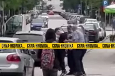 OVO JE UČENIK KOJI JE PUCAO NA NASTAVNIKA U ŠKOLI! POGLEDAJTE SNIMAK HAPŠENJA: Svađao se sa policijom (VIDEO)