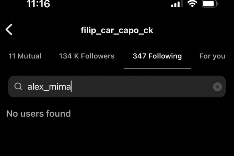 Car i Aleks se više ne prate