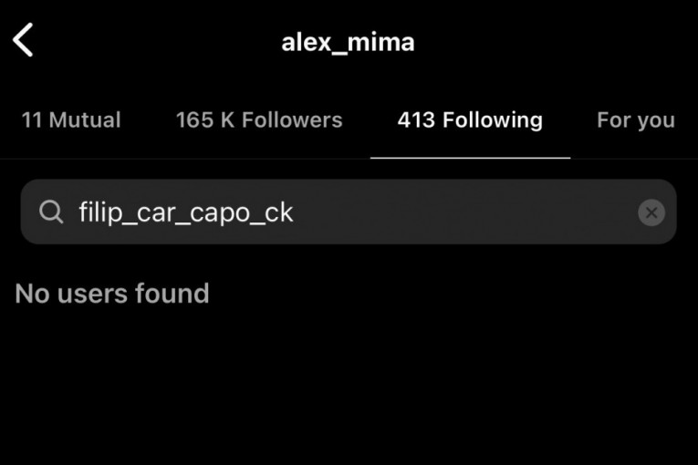 Car i Aleks se više ne prate