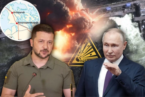 SPREMA SE EKOLOŠKA KATASTROFA NA KRIMU? Ukrajinci tvrde da će Rusi DIĆI U VAZDUH HEMIJSKU FABRIKU koja je ostala bez vode nakon uništenja brane (FOTO, VIDEO)