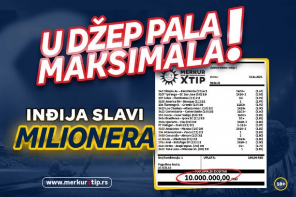 ČEKANJU JE DOŠAO KRAJ: Prva maksimala u Inđiji!