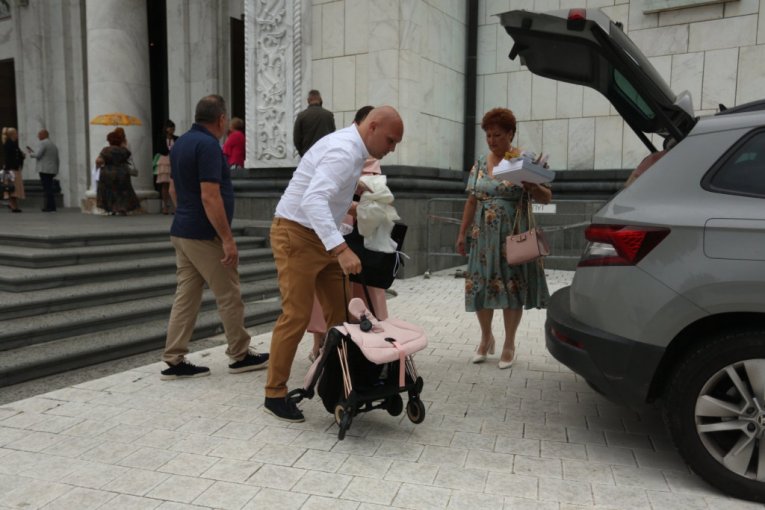 Mihajlo Šaulić i Marina Velimirović krštenje ćerke