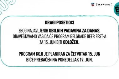 ORGANIZATORI PRELOMILI: Ovo je razlog zašto je Beer fest pomeren za jedan dan!
