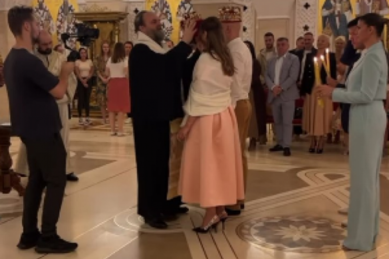 Mihajlo Šaulić i Marina Velimirović crvekno venčanje