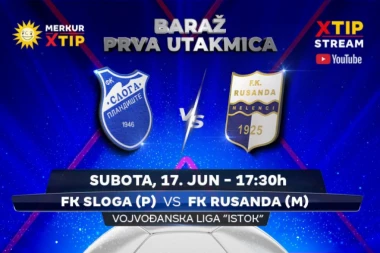 Prvi meč baraža za popunu Vojvođanske lige – grupa Istok, samo na Xtip Stream-u!