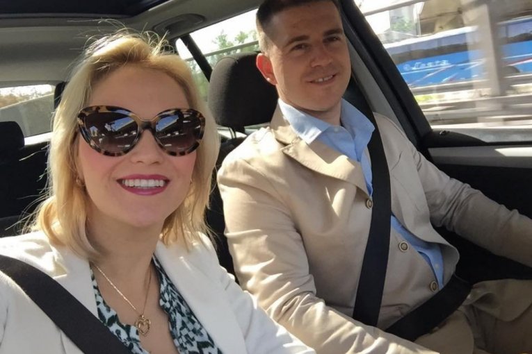 Dragana Milošević sa suprugom