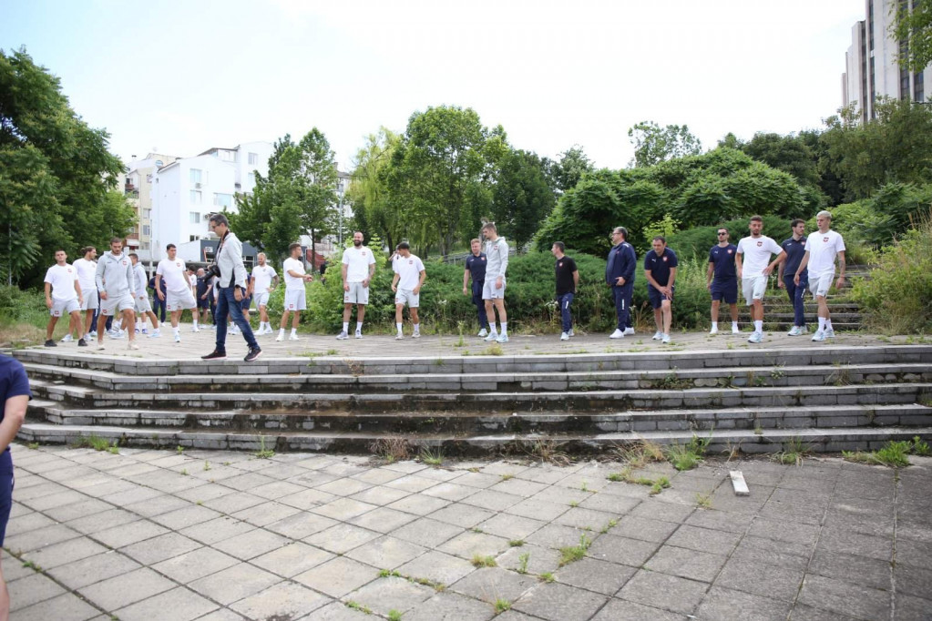 Razgibavanje "orlova" uoči meča protiv Bugarske