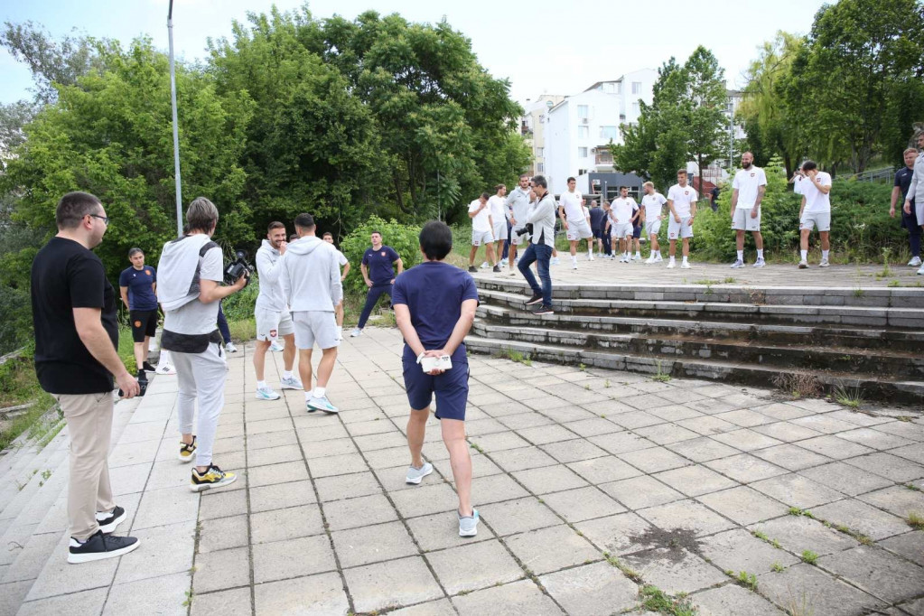 Razgibavanje "orlova" uoči meča protiv Bugarske