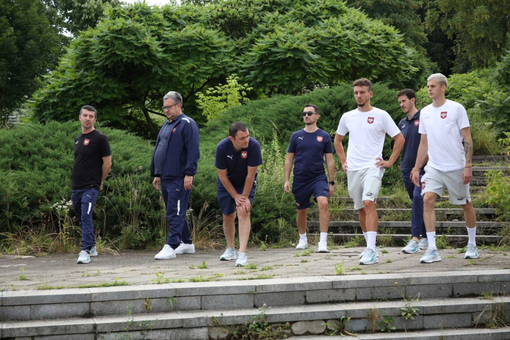 Razgibavanje "orlova" uoči meča protiv Bugarske