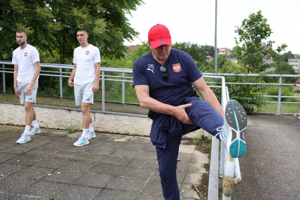 Razgibavanje "orlova" uoči meča protiv Bugarske