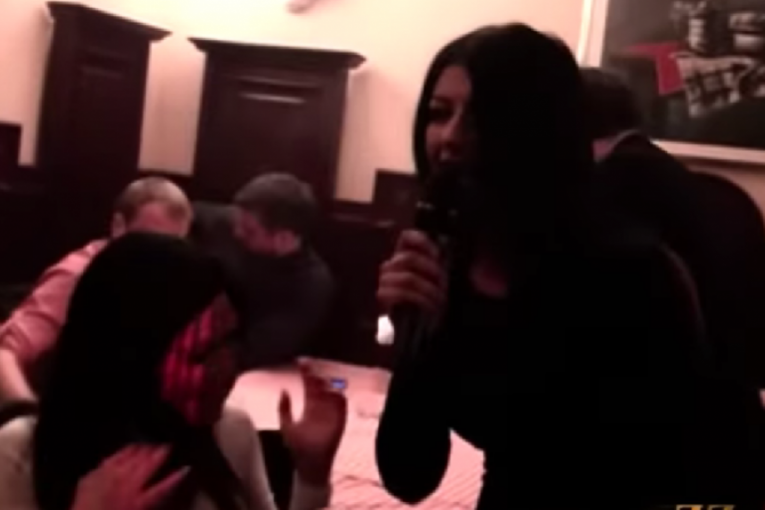 Jelena Marjanović sa Lepim Mićom i Stanijom Dobrojević