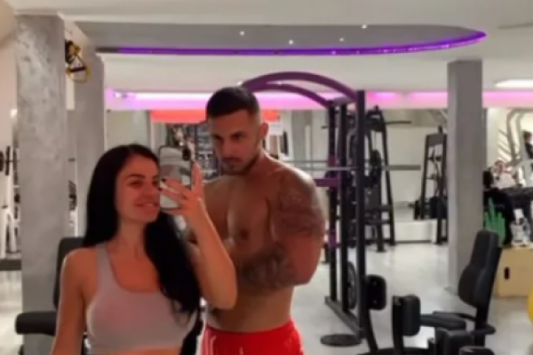 Sanja Grujić i Marko Stefanović u teretani