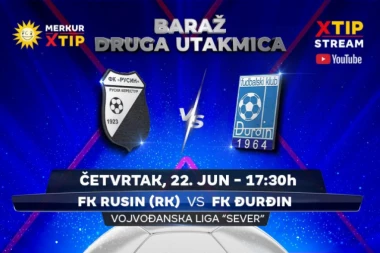 Revanš meč baraža za popunu Vojvođanske lige – grupa Sever, samo na Xtip Stream-u!