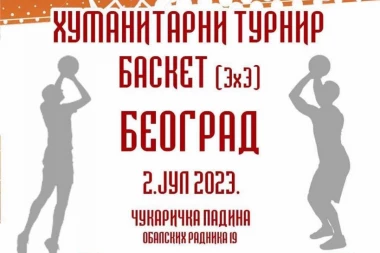 ČUKARIČKA PADINA ZA KOSMET: Humanitarni turnir u basketu 3x3 zakazan za nedelju