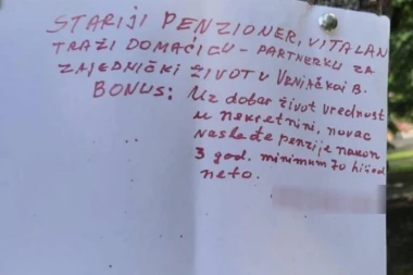 LJUBAVNI OGLAS "VITALNOG DEKE" POSTAO VIRALAN: Nudim dobar život, nekretninu i penziju minimum 70.000 neto!