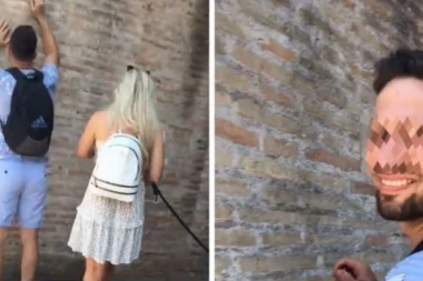 OTKRIVENO KO JE IVAN KOJI JE UREZAO SVOJE I IME VERENICE NA KOLOSEUM: Poreklom je sa Balkana, a život je posvetio fitnesu