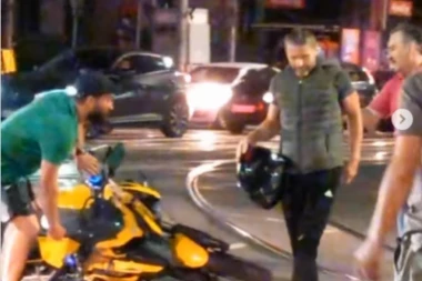 Bugarin pregazio motociklistu u centru Beograda pa pobegao! Napravio još jednu veliku podlost! (VIDEO)