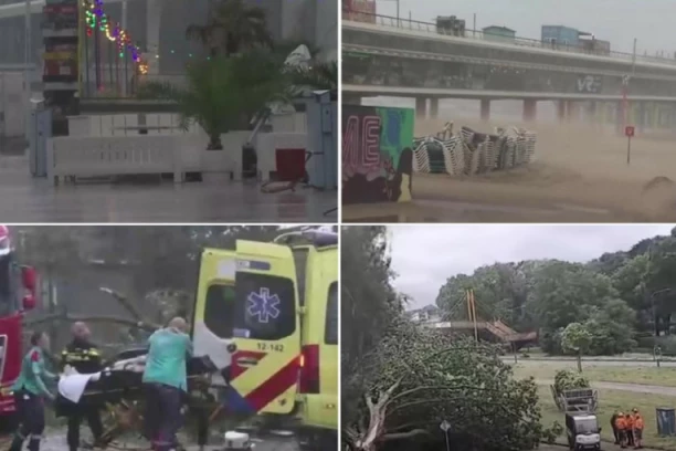 IMA POGINULIH! UŽASNA LETNJA OLUJA U HOLANDIJI PRAVILA HAOS: Vetar duvao više od 150 na sat, nosio sve pred sobom! (VIDEO)