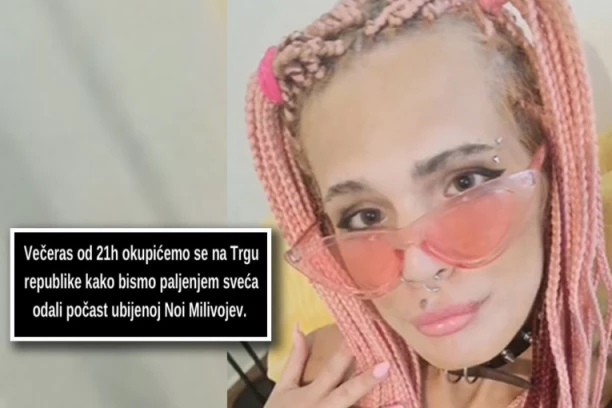 POSLEDNJI POZDRAV UBIJENOJ NOI MILIVOJEV: Građani će se okupiti večeras na Trgu republike (FOTO)