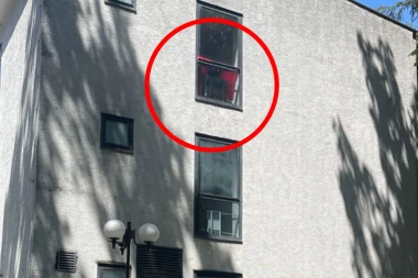 USRED BEOGRADA RAZAPETA NJIHOVA ZASTAVA: Građani primetili prizor na prozoru hotela u prestonici, ali nisu se PREVIŠE UZBUDILI - sve je to prihvatljivo (FOTO)
