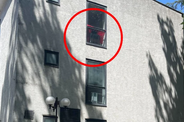 USRED BEOGRADA RAZAPETA NJIHOVA ZASTAVA: Građani primetili prizor na prozoru hotela u prestonici, ali nisu se PREVIŠE UZBUDILI - sve je to prihvatljivo (FOTO)