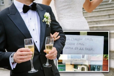 HIT PORUKA OSVANULA NA RADNJI, NEVIĐENO OBAVEŠTENJE: Nema ko da radi, na svadbi smo i pijani! (FOTO)