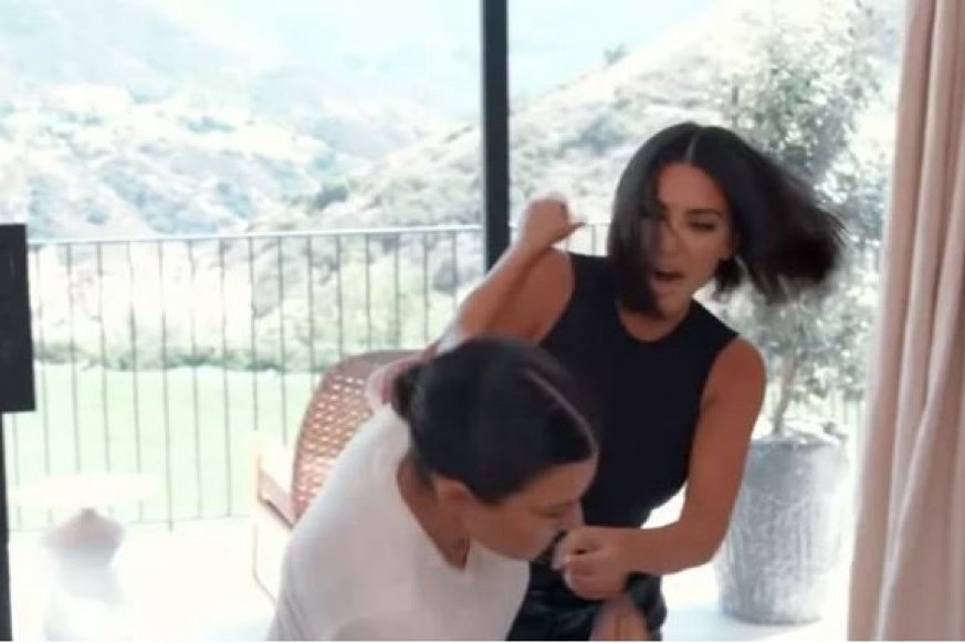 Kim se bije sa sestrom