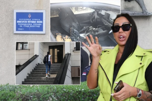 EVO KAKO JE ZAPALJEN AUTO TIJANE AJFON: Zbog paklenog plana NN lica, starleta mogla da nastrada!