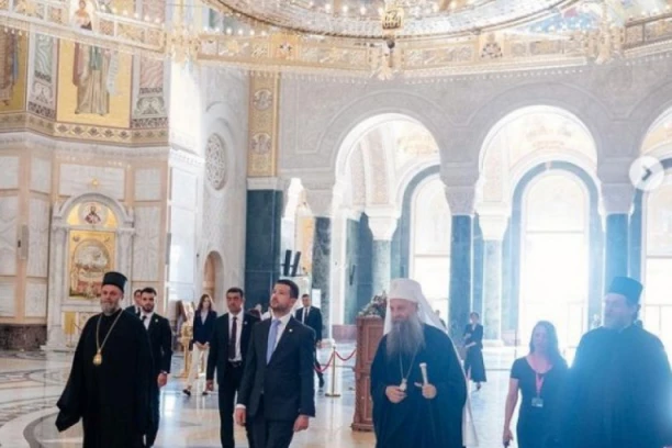 OBIŠAO HRAM SVETOG SAVE: Jakov Milatović posetu Srbiji završio susretom sa patrijarhom Porfirijem (FOTO)