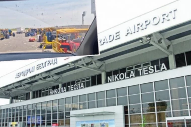 NA AERODROMU "NIKOLA TESLA" PONOVO RASPAD SISTEMA: Juče bila inspekcija, a danas koferi svuda, pravo čudo da avion može i da poleti od njih  (VIDEO)