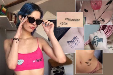 NOA MILIVOJEV JE SLALA JAKE PORUKE PREKO CRTEŽA NA SVOM TELU: Otkrivamo jeziva značenja svih njenih tetovaža (VIDEO)