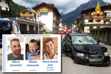 OVO JE MALI MATIJA KOGA JE POKOSIO AUDI! Nesrećni dečak izgubio je život zajedno sa ocem i bakom u JEZIVOJ nesreći, odmor u Italiji ih koštao života! (FOTO)