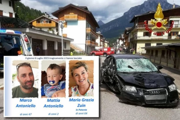 OVO JE MALI MATIJA KOGA JE POKOSIO AUDI! Nesrećni dečak izgubio je život zajedno sa ocem i bakom u JEZIVOJ nesreći, odmor u Italiji ih koštao života! (FOTO)