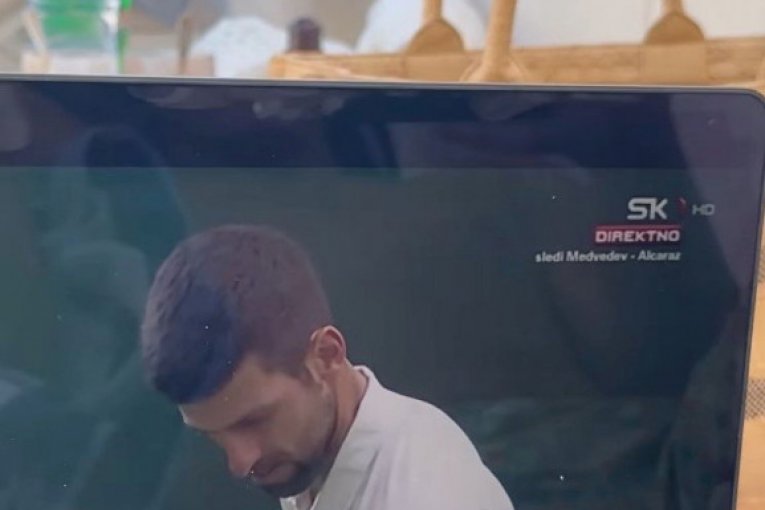 Saška Veselinov i Đorđe Đoković gledaju Noletov meč