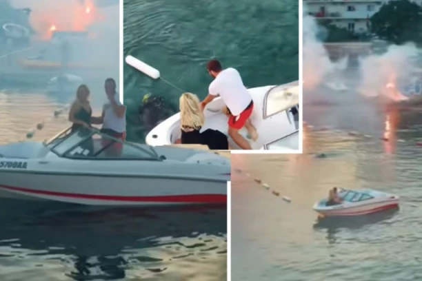 BEOGRAĐANIN DEVOJKU POVEO U VOŽNJU GLISEROM, A ONDA JE IZ VODE PRSTEN IZNEO RONILAC! Nesvakidašnja prosidba u Sutomoru (VIDEO)