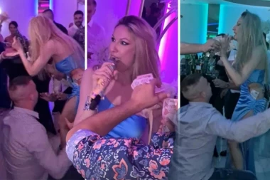 RADU OKUPALI NOVČANICAMA NA NASTUPU: Pevačica zabezeknuto uzimala evre od gostiju, prelivalo na sve strane (FOTO)