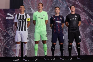PARTIZAN PREDSTAVIO NOVE DRESOVE: Retro crno-beli napadaju titulu!(VIDEO)