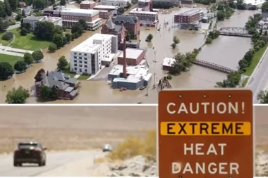 VREME U AMERICI POLUDELO: Na zapadu NEIZDRŽIVE vrućine, sunce prži do 53 stepena, na severoistoku kiše i RAZORNE poplave