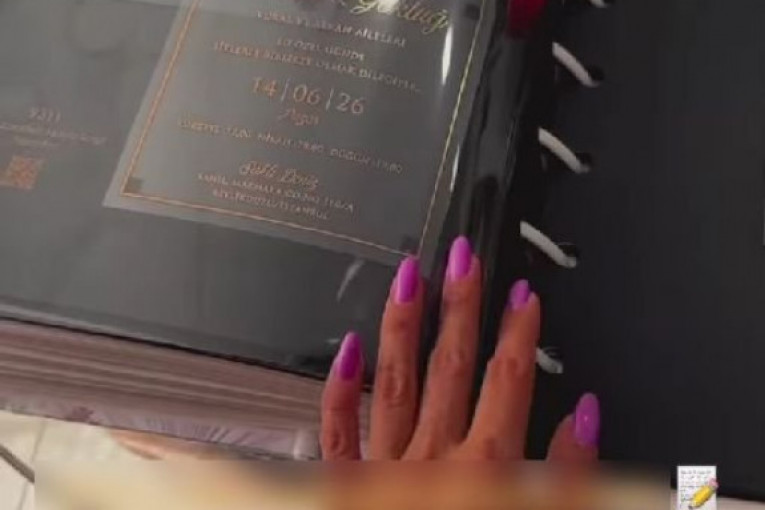 Darko Lazić i Katarina Stojanović pozivnice za svadbu