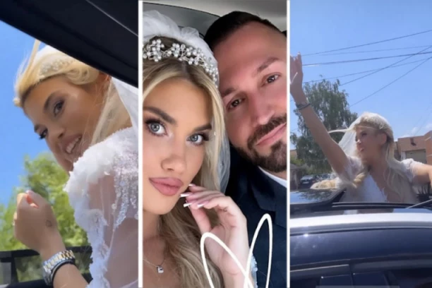 ŠA NAPRAVIO SVADBU POD ŠATOROM: Mlada u venčanici iskočila iz auta, reper napravio haos! (FOTO)