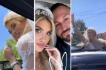 ŠA NAPRAVIO SVADBU POD ŠATOROM: Mlada u venčanici iskočila iz auta, reper napravio haos! (FOTO)