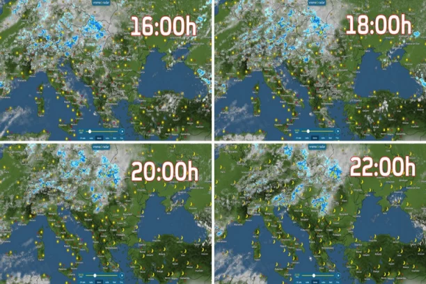 OVAKO ĆE IZGLEDATI IZ SATA U SAT OLUJA ZBOG KOJE DRHTI REGION! Uskoro nam stiže, a evo koliko dugo će tresti Srbiju (FOTO)