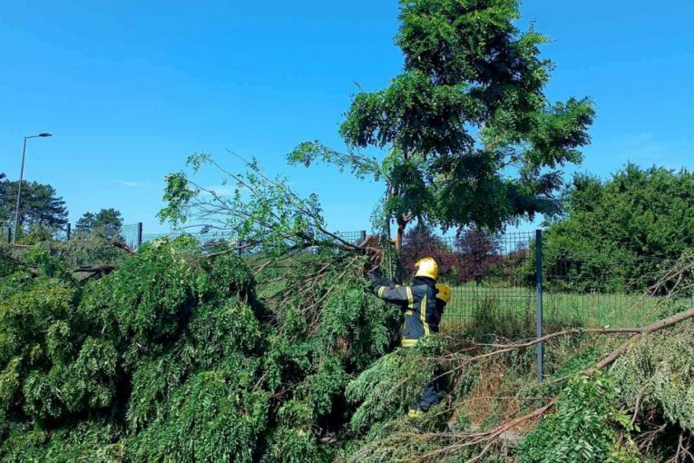Vatrogasci-spasioci na terenu
