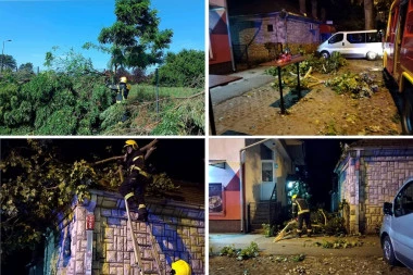 VANREDNA SITUACIJA U ŠEST MESTA U SRBIJI: Oglasio se MUP nakon nevremena, vatrogasci-spasioci odmah izašli na teren (FOTO)