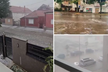 GRAD NEMILOSRDNO RUINIRA NIŠ! Orkanski vetrovi nose sve pred sobom - ulice poplavljene (VIDEO)