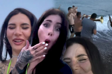 UKI Q UHAPŠENA U CRNOJ GORI: Tiktokerka u alkoholisanom stanju pravila haos na plaži, policija hitno reagovala! (VIDEO)