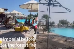 TURISTA U GRČKOJ SNIMIO UŽAS! Ovako je hotel u kom je odseo izgledao PRE požara, sada je ZGARIŠTE (VIDEO)