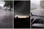SUPEROLUJA STIGLA DO SRBIJE: Munje cepaju nebo nad Šidom, u Subotici se smrklo usred dana, u Novom Sadu kiša i grad! (VIDEO)