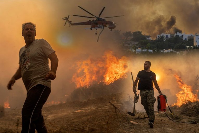 ΕΛΙΕΣ ΚΑΙ ΠΛΑΝΑ ΣΤΗ ΘΑΣΟ!  Η Ελλάδα δεν μπορεί να παλέψει με τις φωτιές
